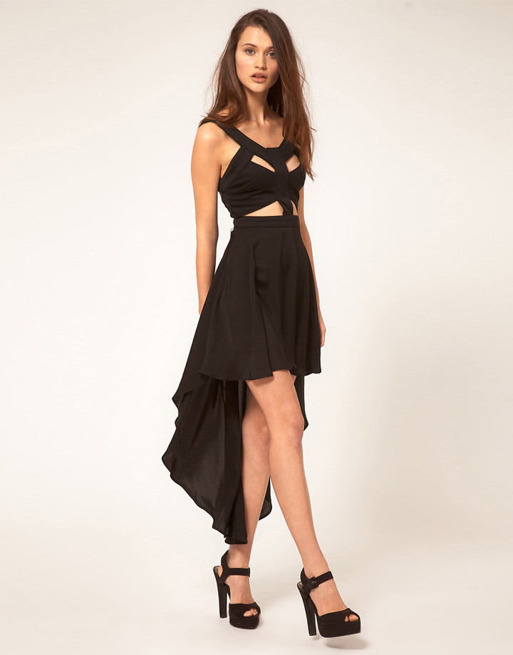 Black Asymmetric Dress REVERSE