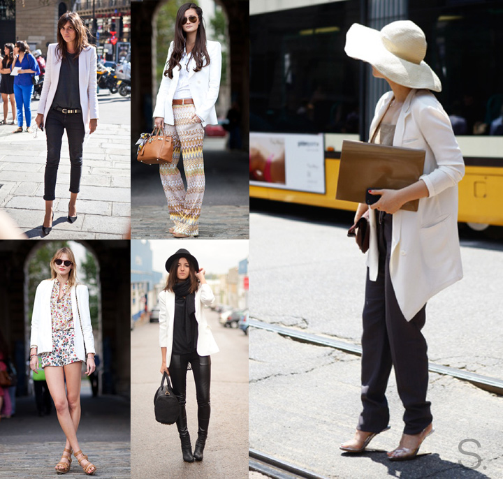 White Jackets - Street Style
