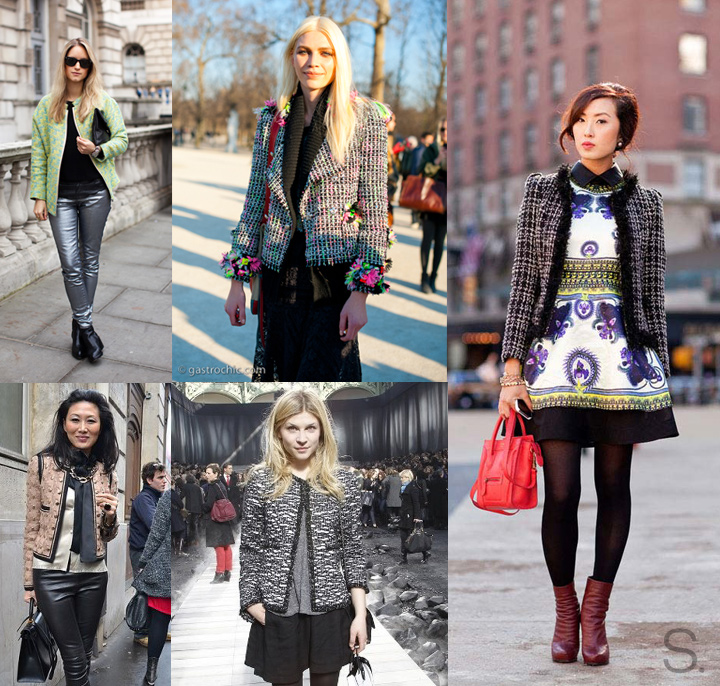 Tweed Jackets - Street Style