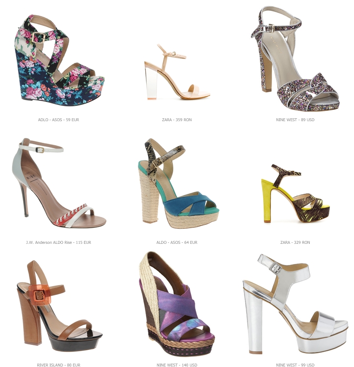 Sandals and platforms for summer 2012