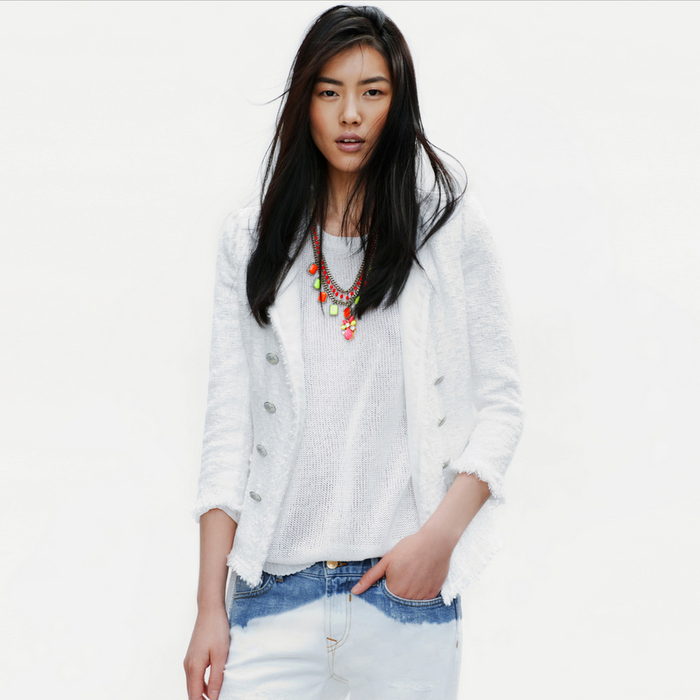 Zara - Lookbook 2012 - Bleached Jeans