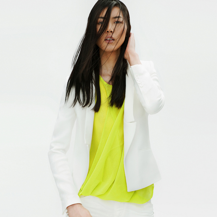 Zara - Lookbook 2012 - White Jacket