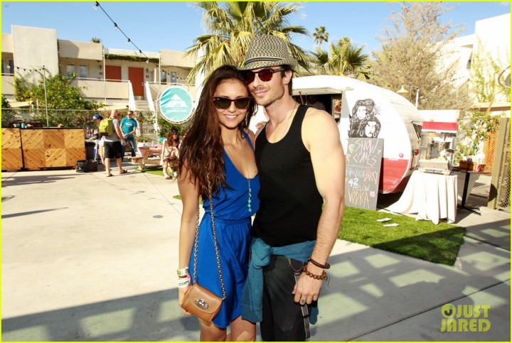 Burton Snowboards Coachella Pool Party And BBQ - Nina Dobrev