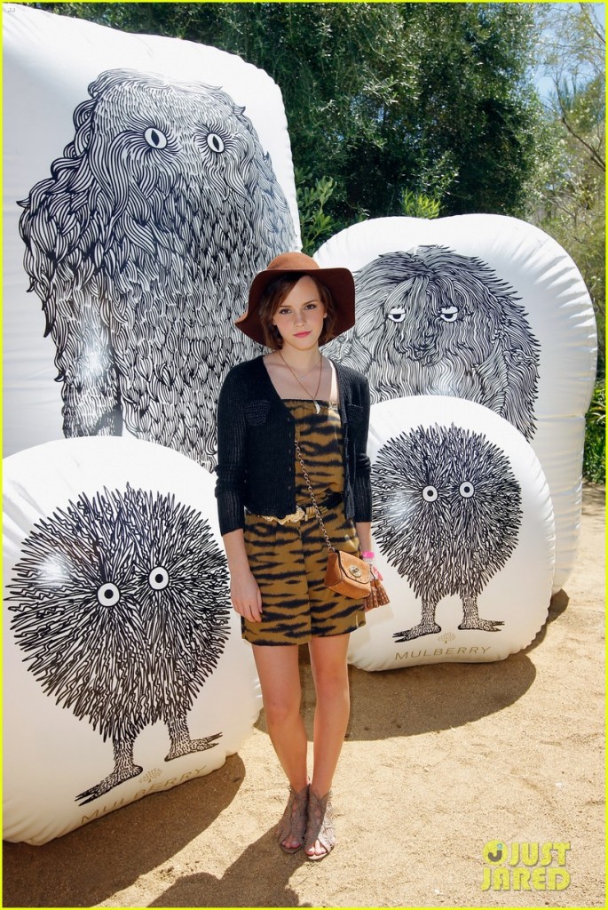 Mulberry BBQ Pool Party At Coachella - Emma Watson