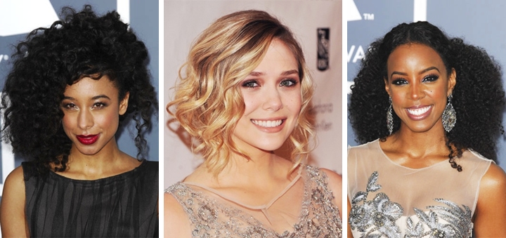 Wavy and curly hairstyles 2013