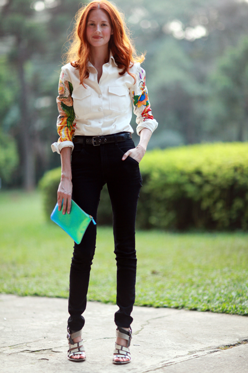 Taylor Tomasi Hill - embroidered shirt