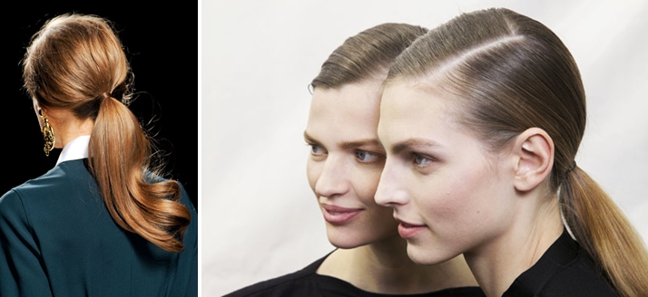 FW13 - Hair trends - low ponytails