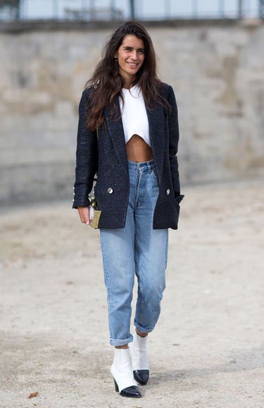 Black and white shoes - Paris Fashion Week Streetstyle looks