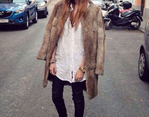 Fur coat streetstyle looks