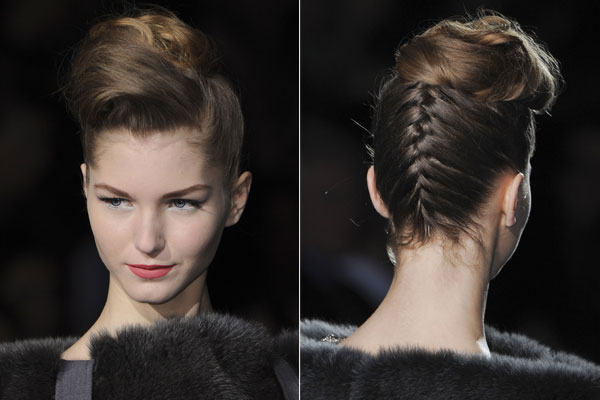 Wedding Hair trends - The Braided updo at Badgley Mischka