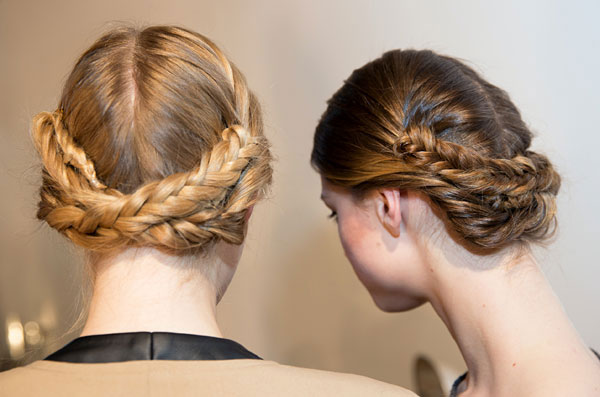 Wedding Hair trends - The Braided updo at Christian Siriano