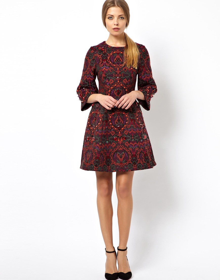 The jaquard dress NYE outfits