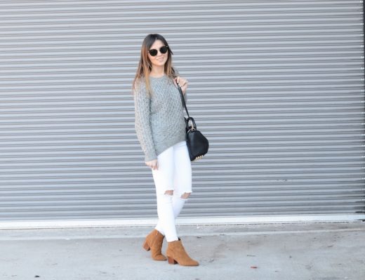 white denim spring outfits