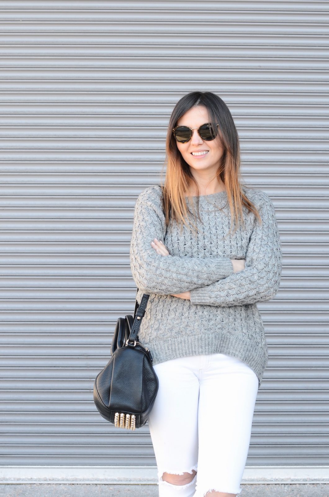 white denim spring outfits